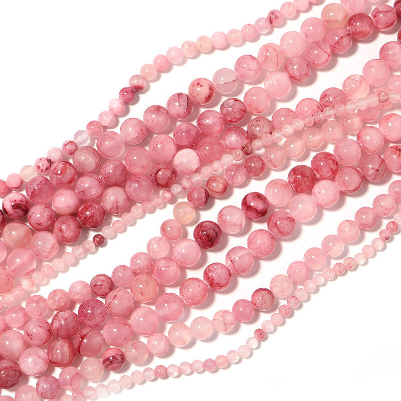4-12mm Natural Stone Persian Jade Round Spacer Beads for Bracelet Jewelry Making