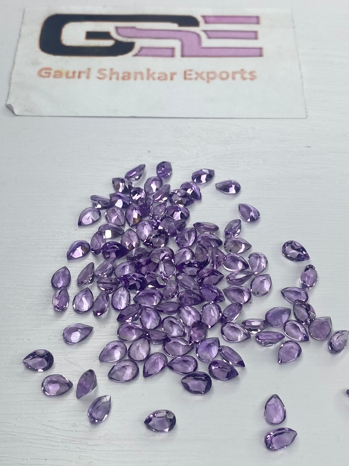 Brazil Amethyst Faceted Pear Cut Loose Gemstone 6×4 mm TO 15x10mm Natural DG
