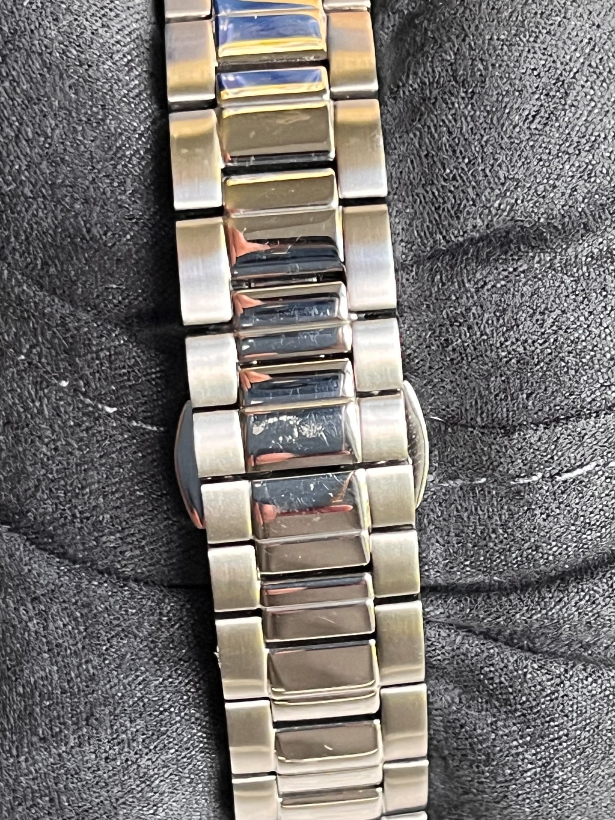 Excellent – Bulova Classic Blue Abalone Diamond Ladies Tank Watch 96P262 Quartz
