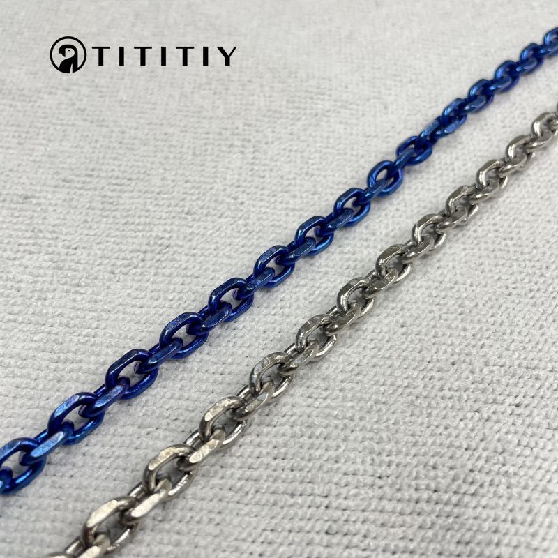 New Pure Titanium Necklace A Beautiful Ice Crystal Necklace 7mm Anti-allergy