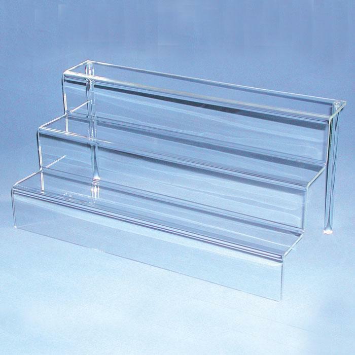 3 Tier Clear Acrylic Jewelry Display Shelf Stand Organizer Holder