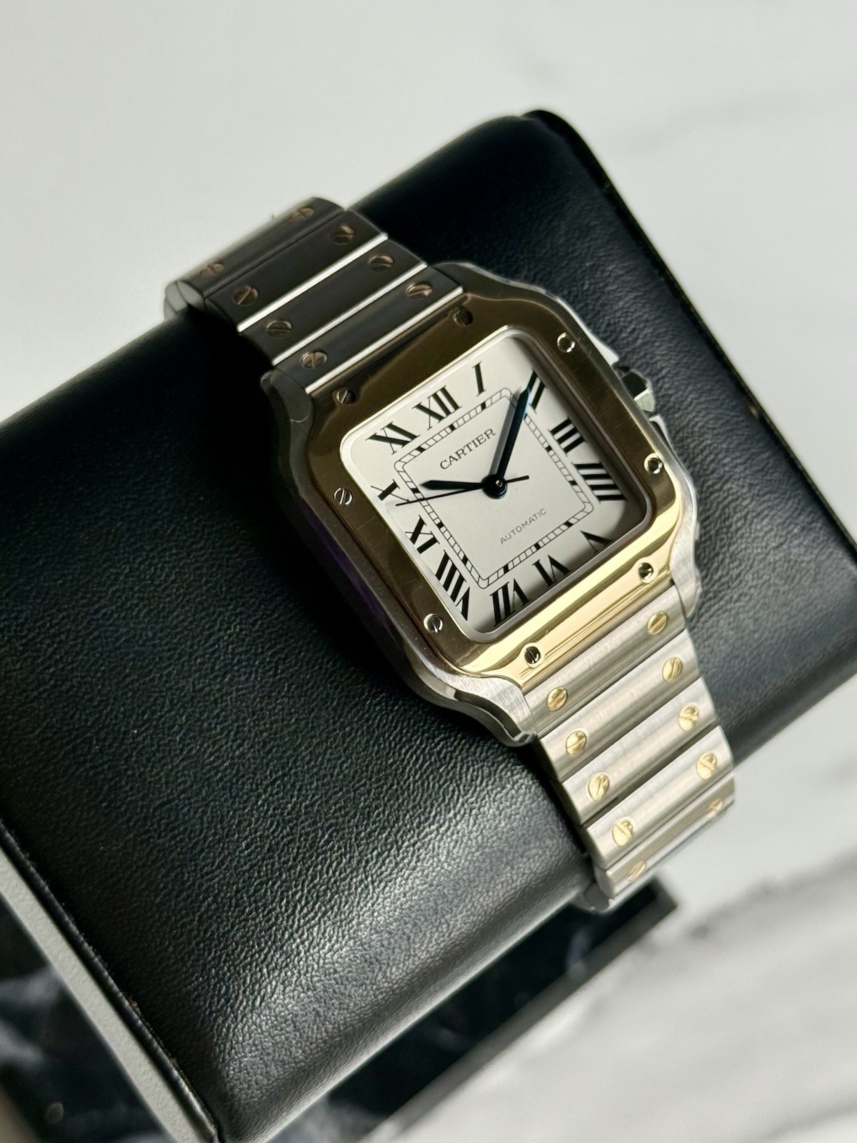 Cartier Santos Two Tone W2SA0007 Steel & Gold Automatic Fullset Original Receipt