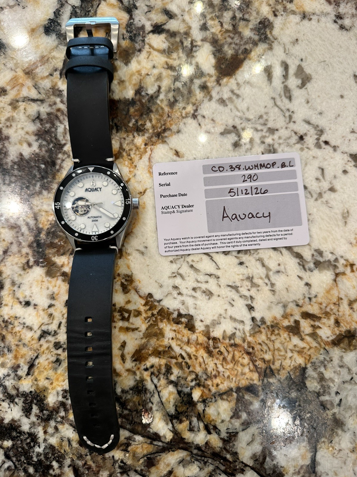 Aquacy Cave Diver Men’s Automatic 200M Dive Watch SEIKO AUTOMATIC MOVEMENT