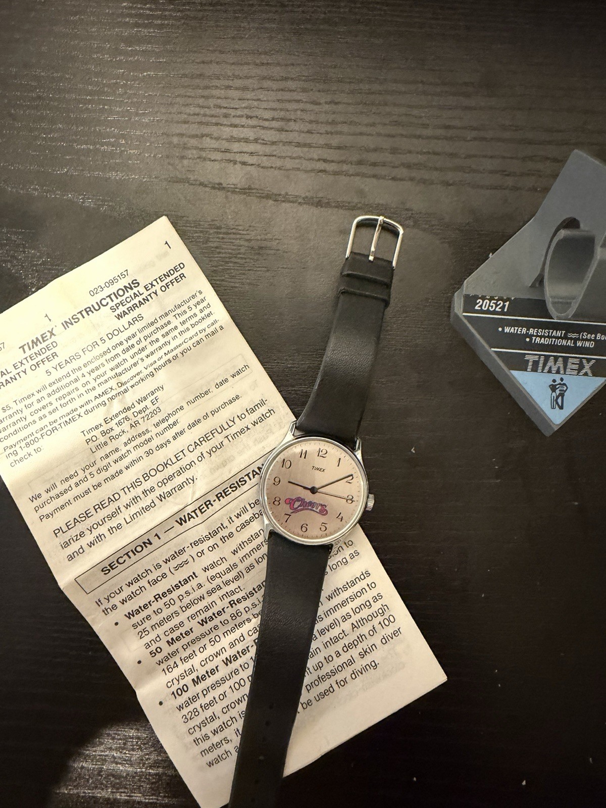 Rare 1980s Timex Marlin “Cheers” Manual Wind Watch – Collectible TV New