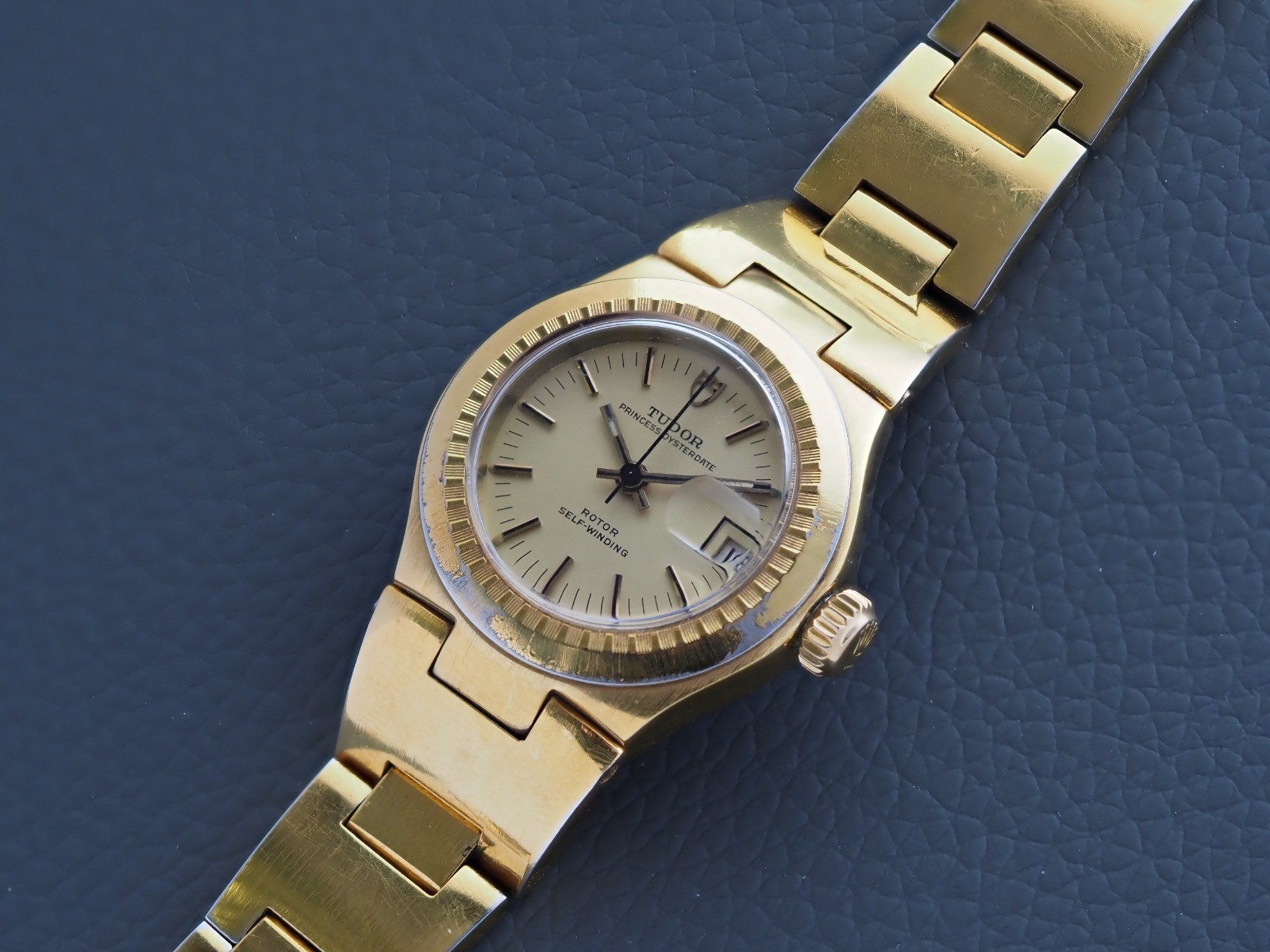 Tudor Princess Oysterdate 26mm 9301/3 Gold Plated Champagne Dial 1974