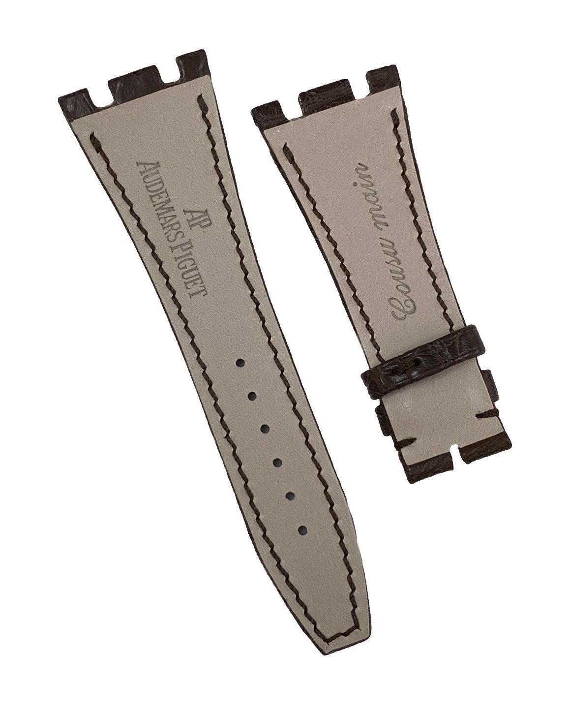 Genuine Audemars Piguet Royal Oak 26mm x 18mm Brown Leather Band Strap