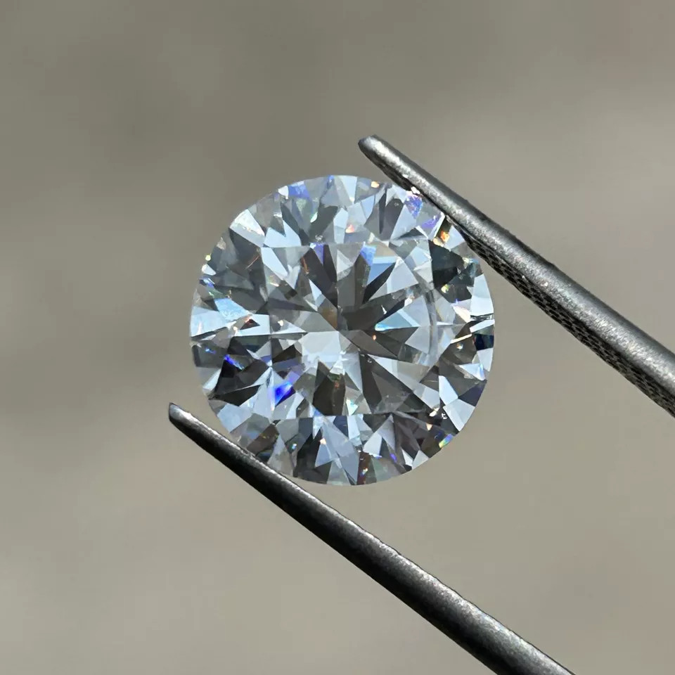 6.5 MM Round Cut GIE Certified Lab Grown CVD Diamond D Color VVS1 Clarity