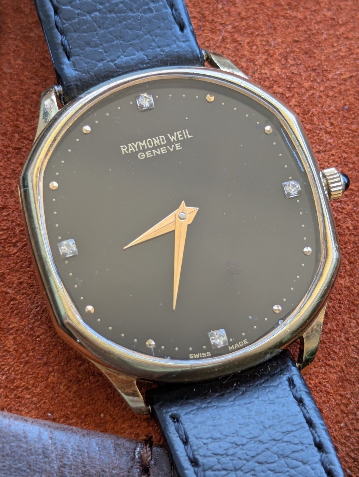 Mid 1980s Raymond Weil 7013 gold filled manual watch, ETA 7001 movement in GWO