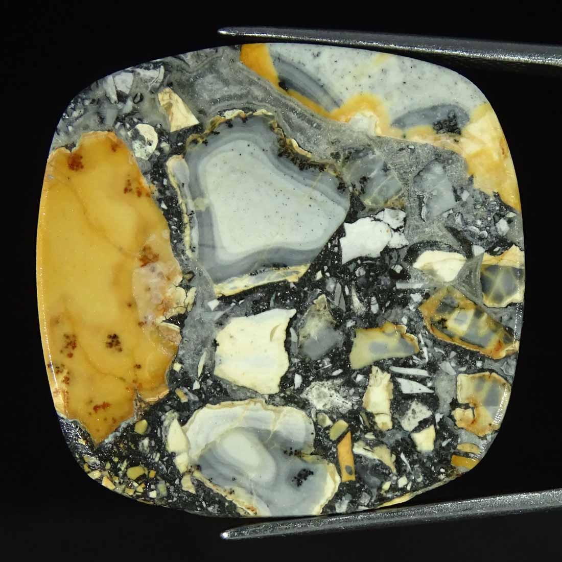 43.50Cts Natural Maligano Jasper Cushion Cabochon Loose Gemstone 28x29x5mm