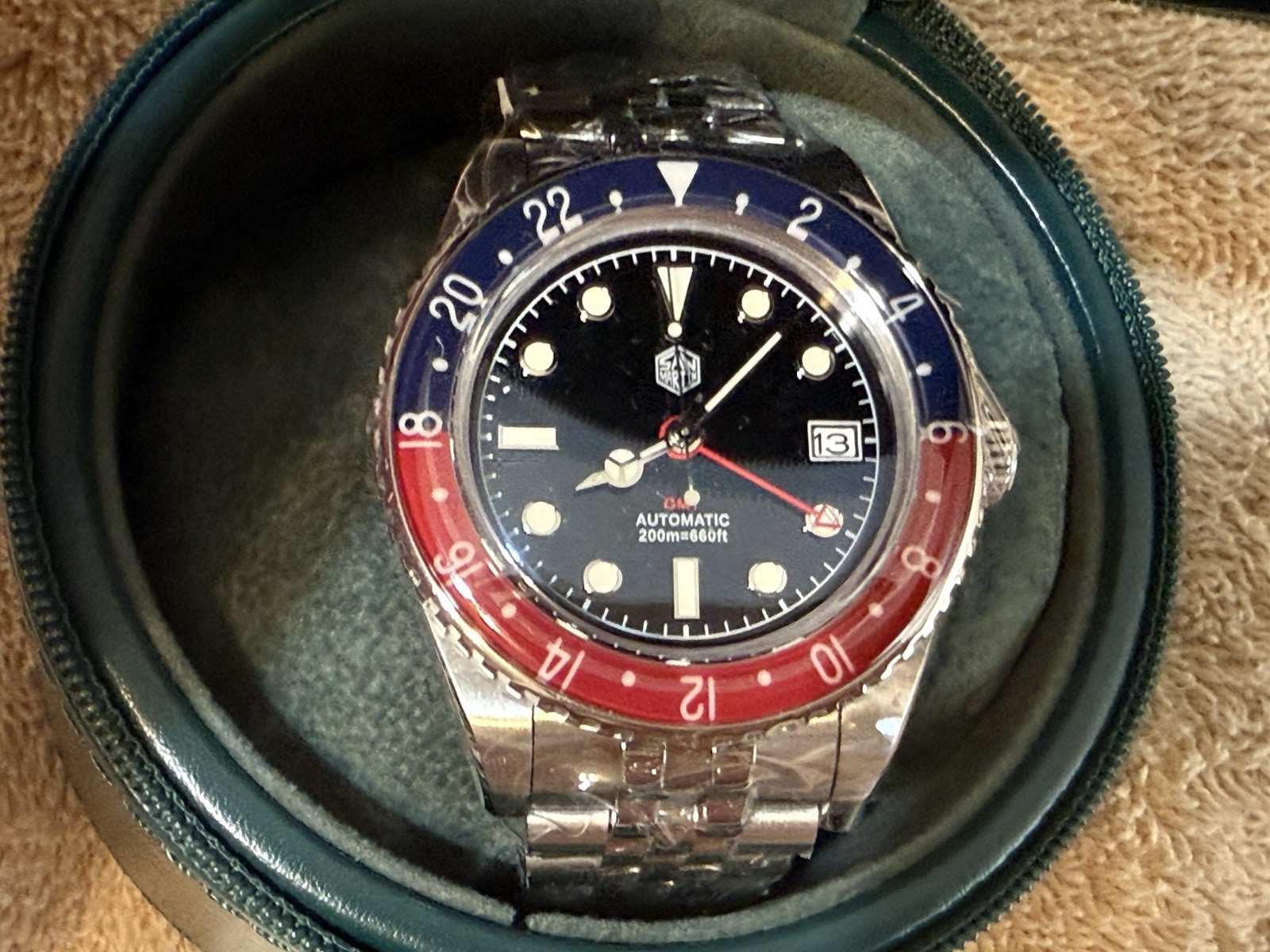 San Martin Automatic GMT 40MM 20Bar Automatic Sapphire Bidirectional Bezel