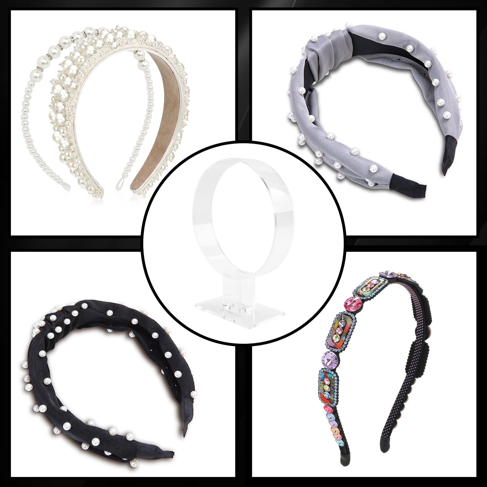 Acrylic Headband Holder, Hair Accessories, Headband Display Stand, Jewelry4158