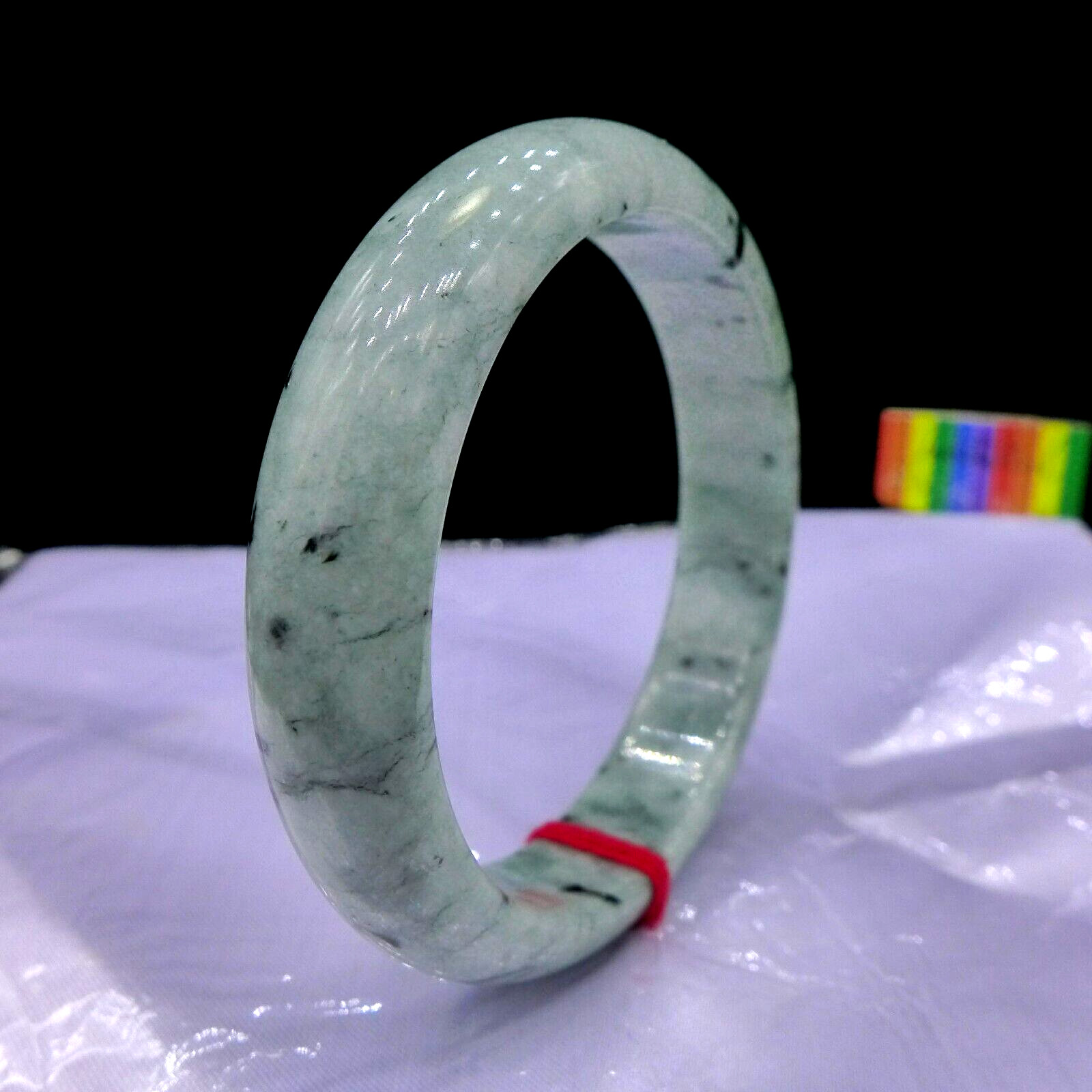 【JadeiteBird】61mm Certified 100% Natural Grade A Jadeite Jade Bangle Bracelet