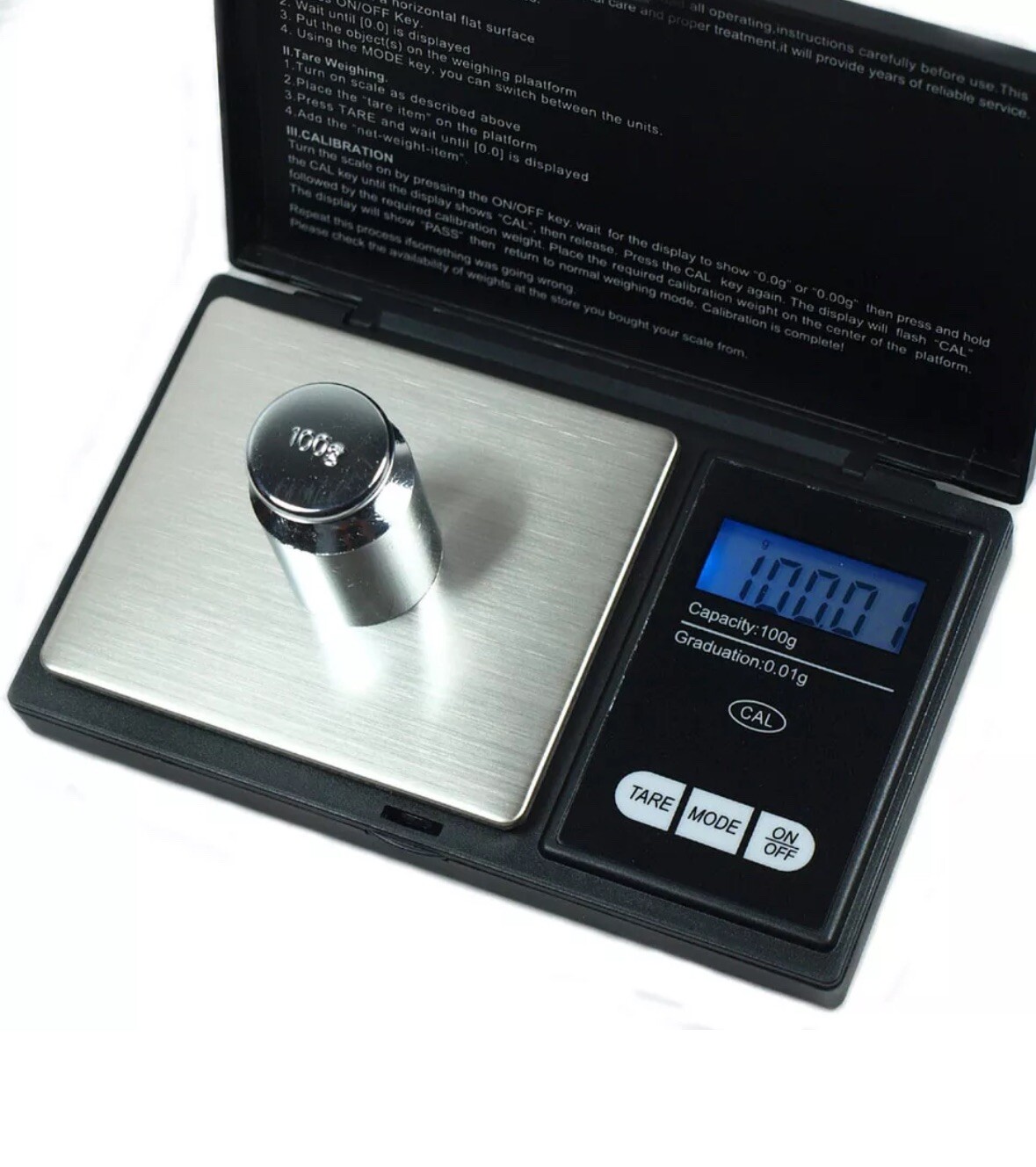 Digital Pocket Scale 0.01 Precision Jewelry Gold Silver Coin Gram 100g x 0.01g