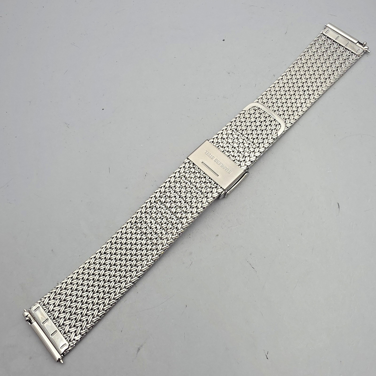 Unbranded Stainless steel mesh watchband/Bracelet 20mm Woven Texture