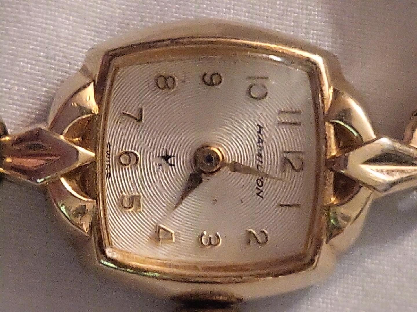 Vintage Hamilton Ladies Mechanical Watch 10K RGP Bezel Kreisler Band Swiss