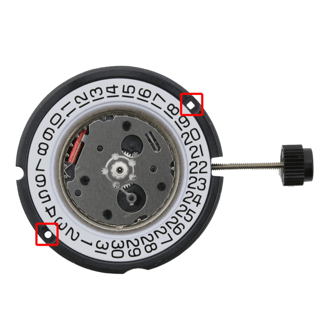 ETA 804.114, 3 Hands, Swiss Parts Quartz Movement Ht. 4.90MM (Date @ 3 or 6)