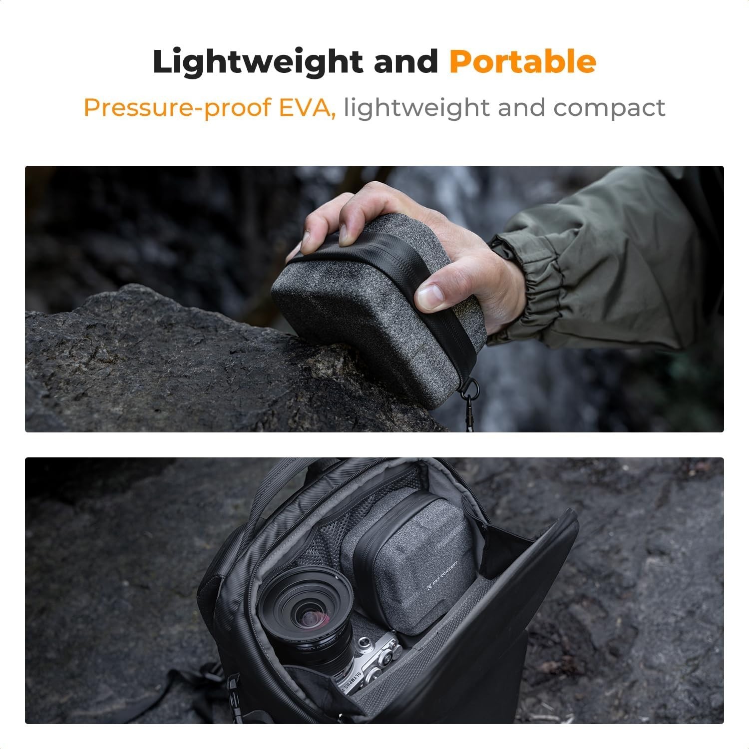 10 in 1 Lens Filter Case, Hard Shell Camera Filter Pouch up to 82Mm with Hand St