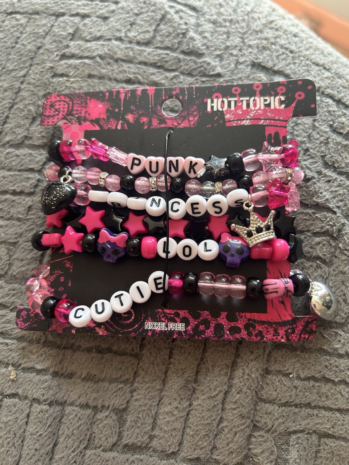 Hot Topic Punk Princess Beaded Bracelet Set