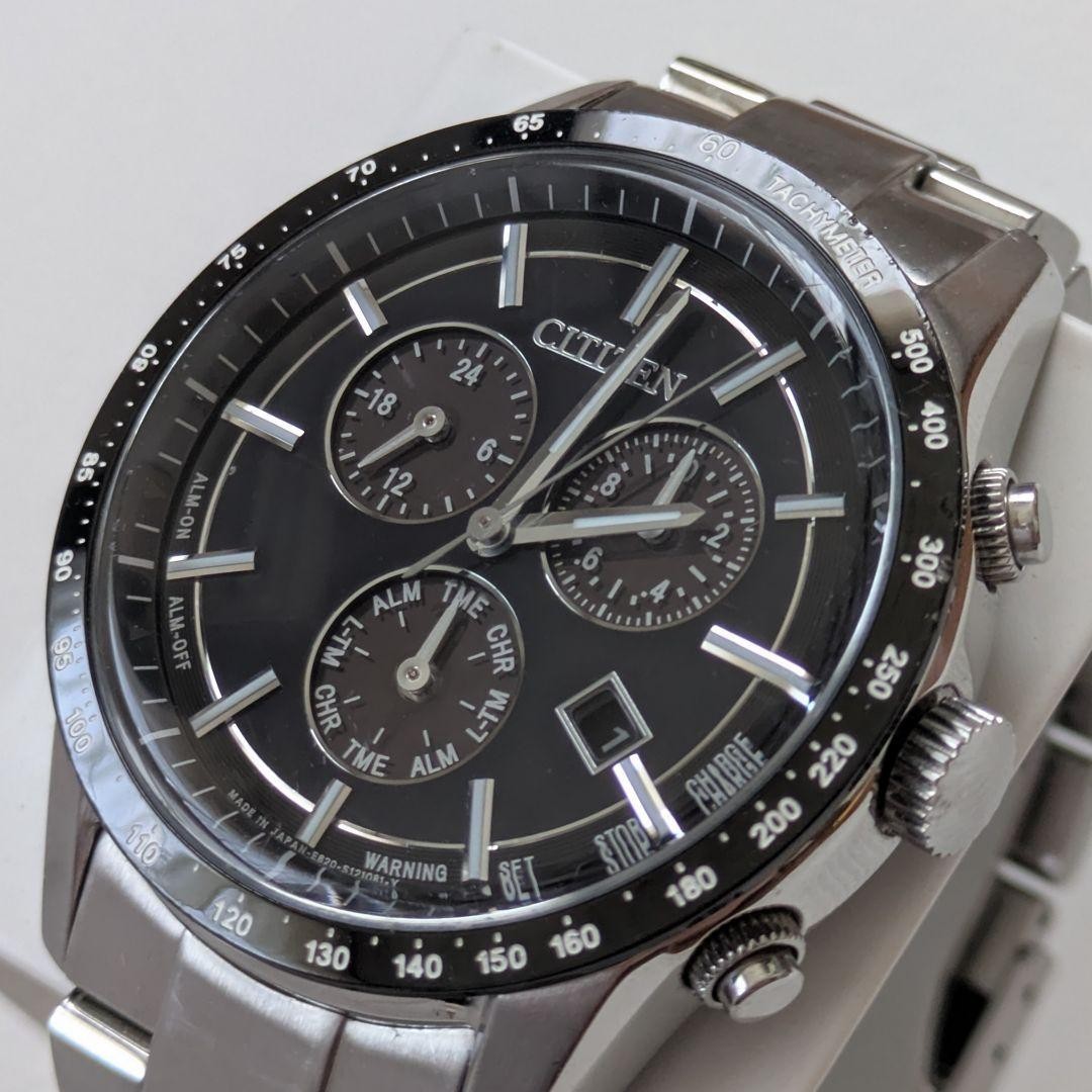 Citizen Eco Drive Chronograph Black BL5594 59E 40mm 1.57in Wrist 17cm 6.69in