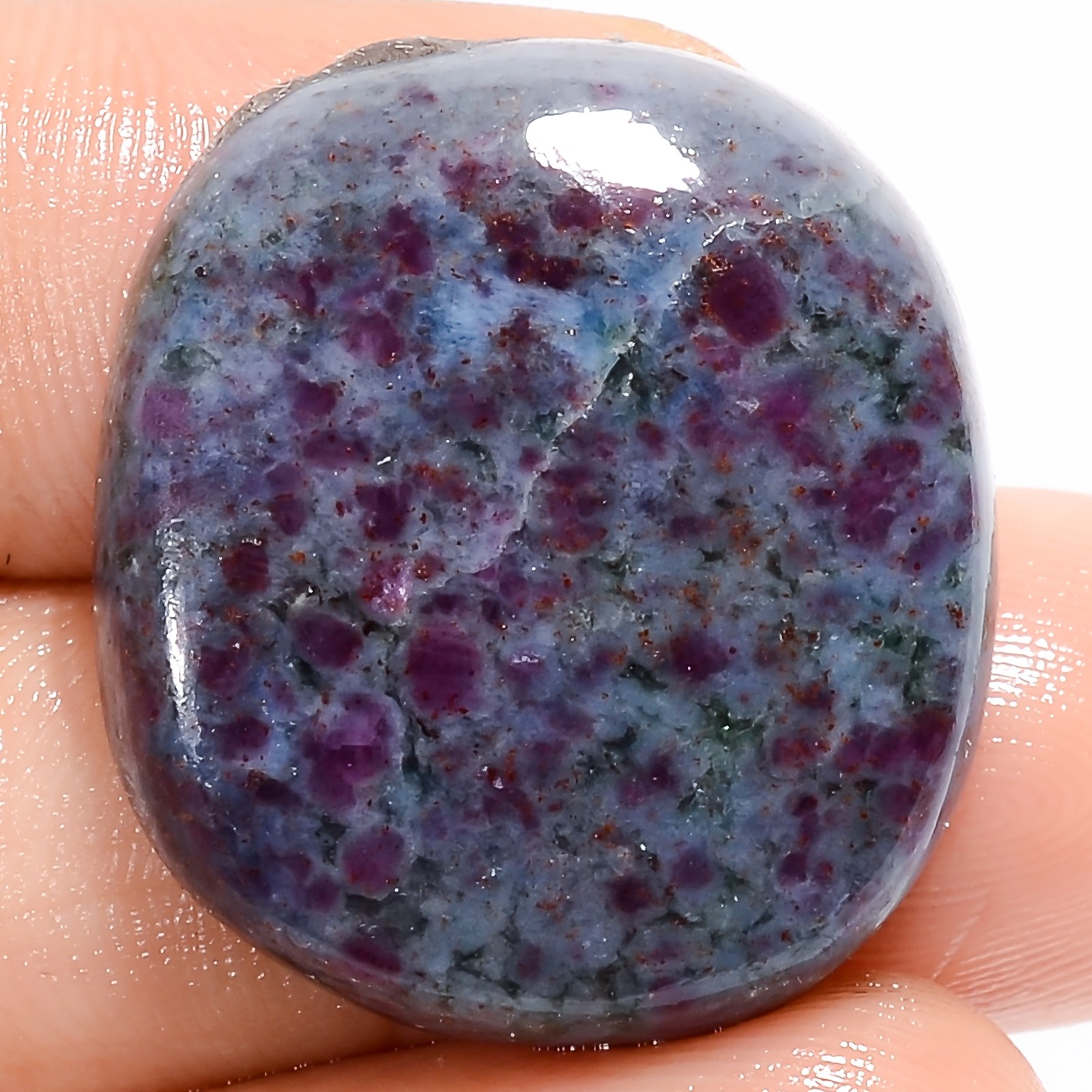 Natural Ruby Kyanite Radiant Shape Cabochon Gemstone 45 Ct. 24X22X5 mm X-22197