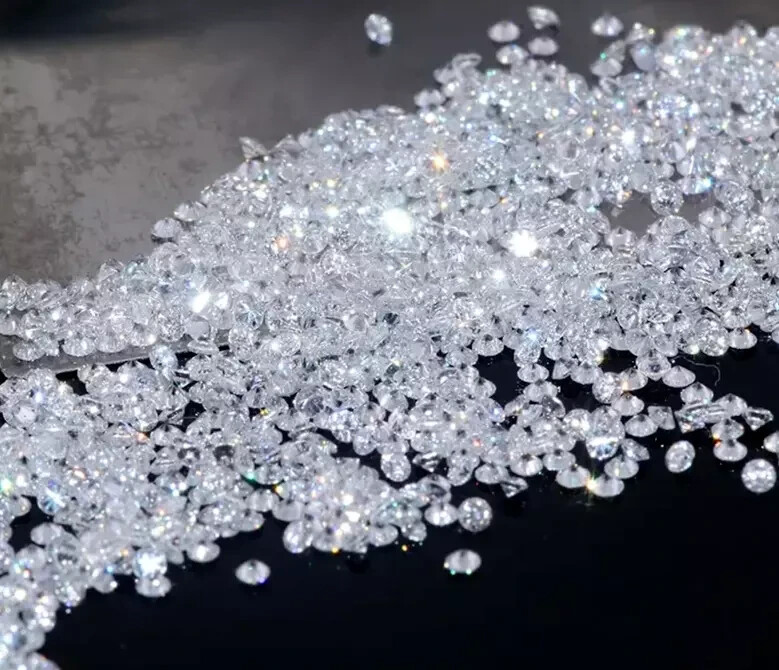 Natural 75 Pcs White Zircon 5 mm Round Cut Certified Loose Gemstone Lot + Gift