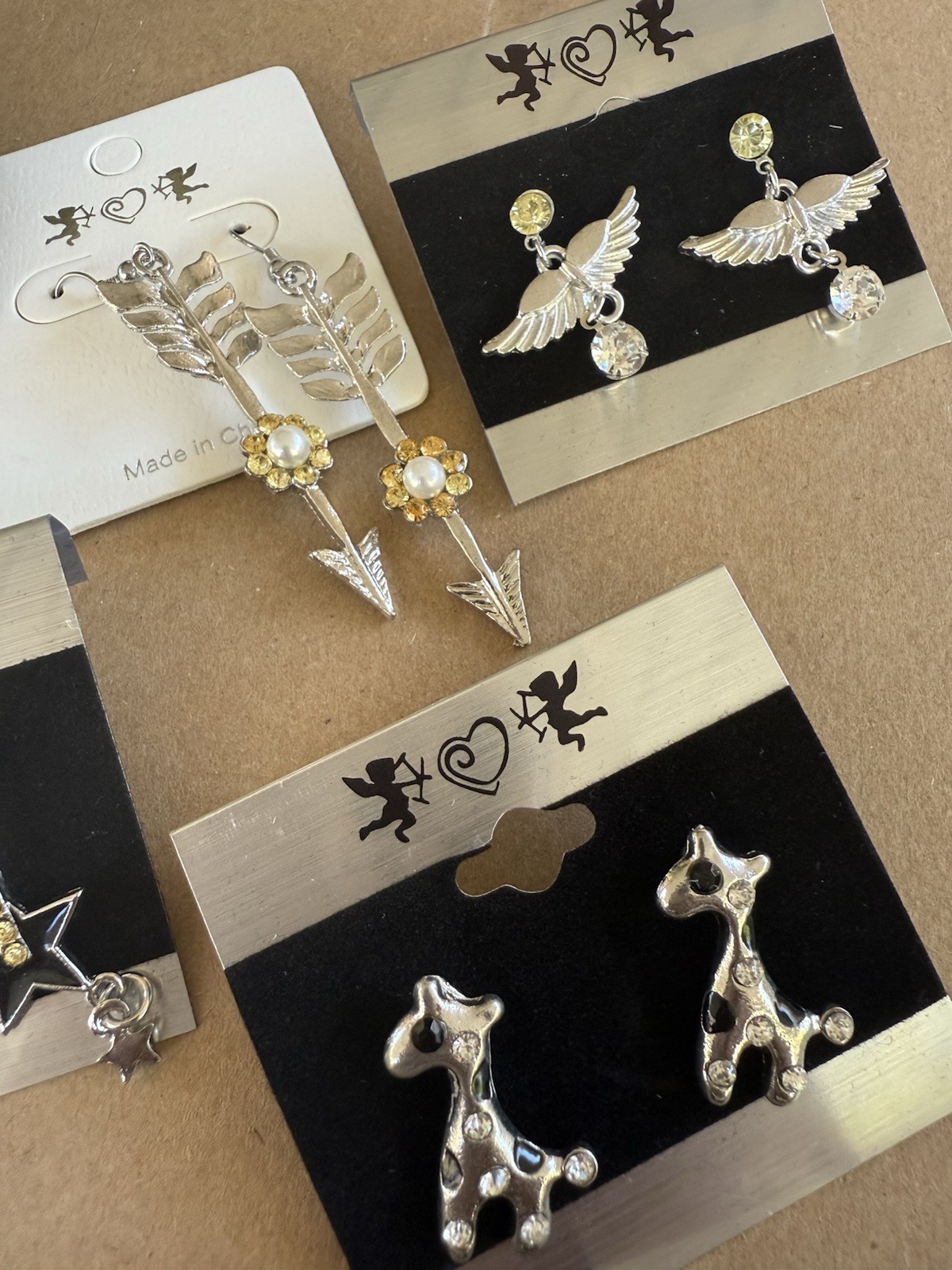 Rhinestone Jewelry Lot – 17 Pairs Earrings USA Seller – No Duplicates – New