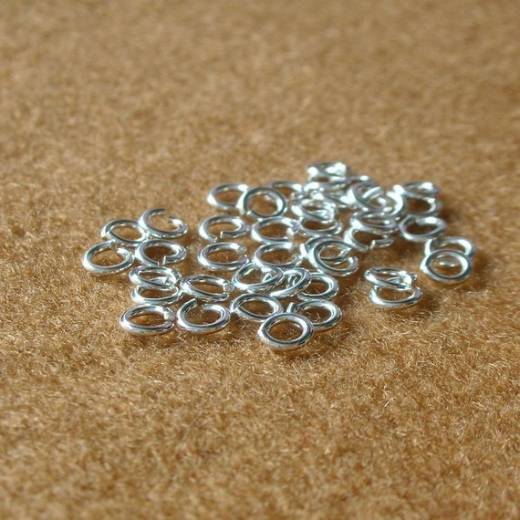 Jump Rings Plated Gold Silver Bronze Black Open Split Double or Oval 3MM-10MM OD