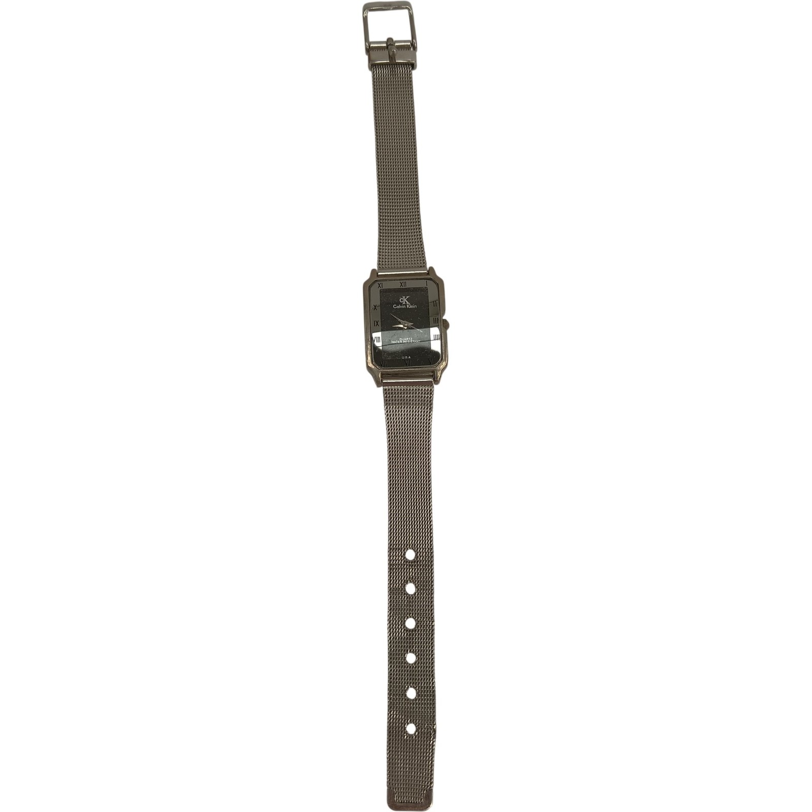 Calvin Klein Quartz Wristwatch Silver Mesh Water Resistant Spares Repairs Prelov