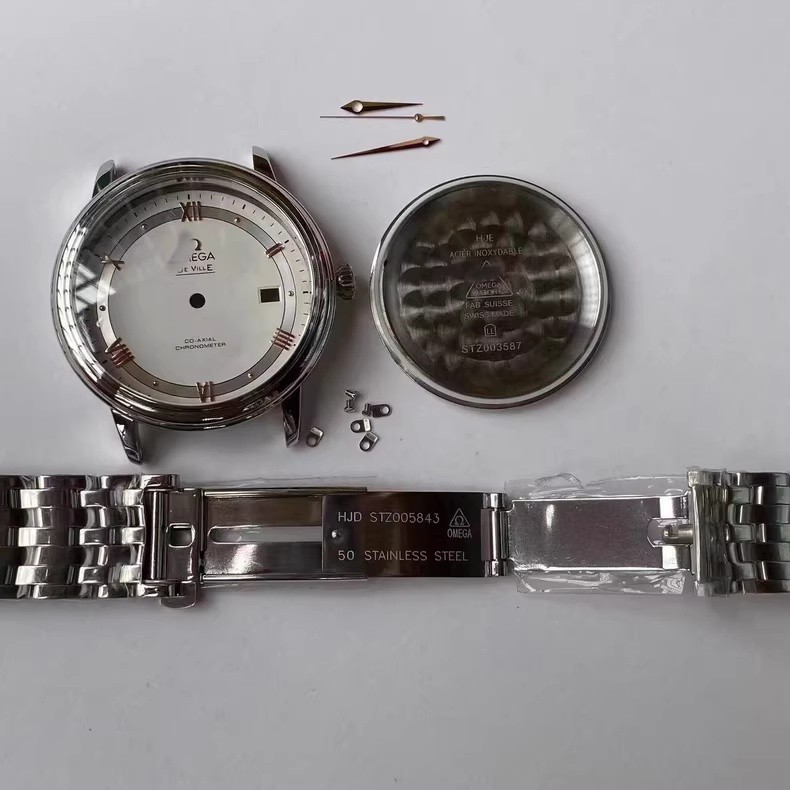 For DIY 39.5mm Watch Steel Case kit For 2824 9015 2892 movement