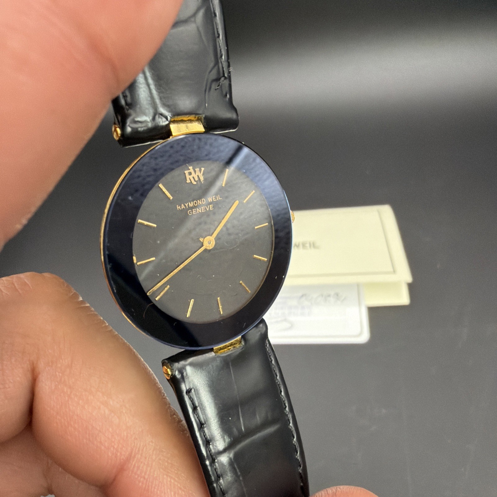 Vintage Raymond Weil Othello Ultra-Thin Dress Watch 128-2 – Full Provenance 1994