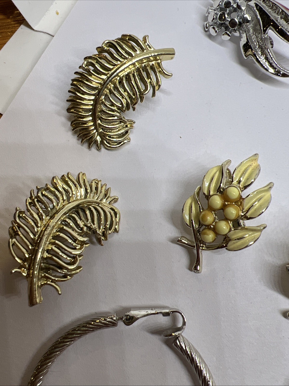 Vtg Lot 7 Unsigned & Signed Bergere Richelieu Marboux Coro Japan Clip Earring