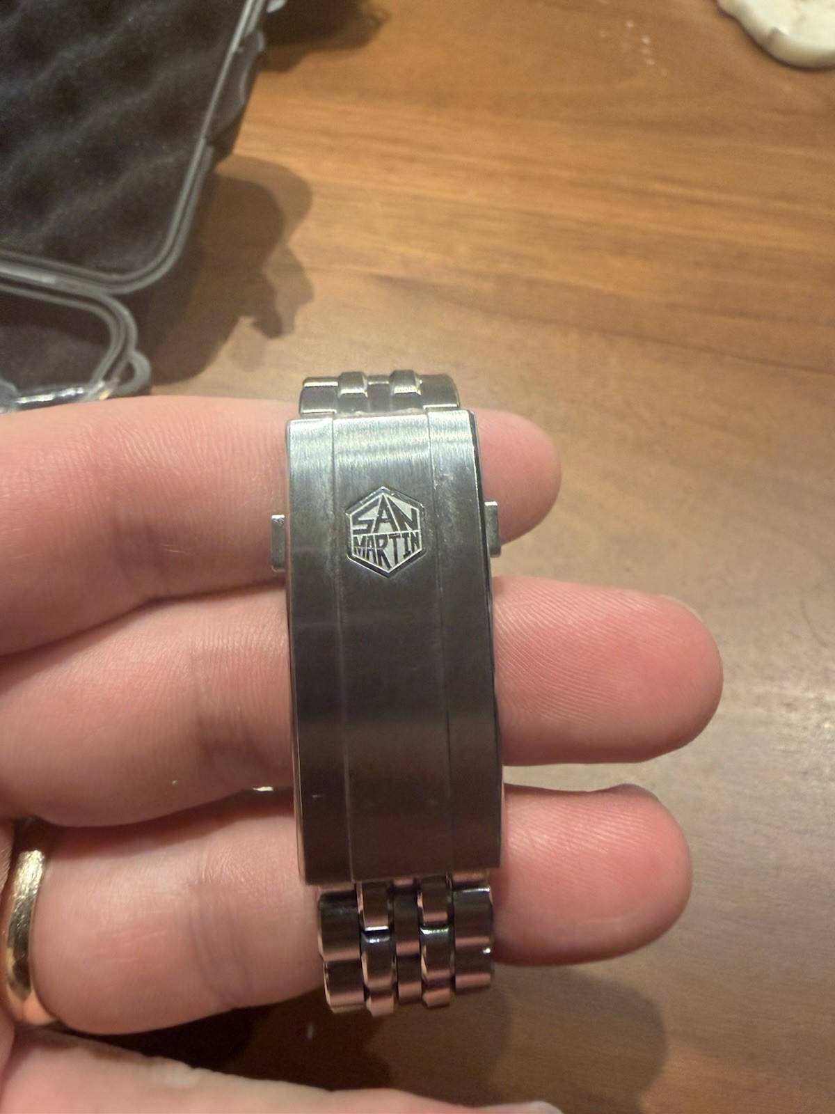 San Martin SN0148 Miyota 9015 Automatic Watch 40mm Black Enamel Dial