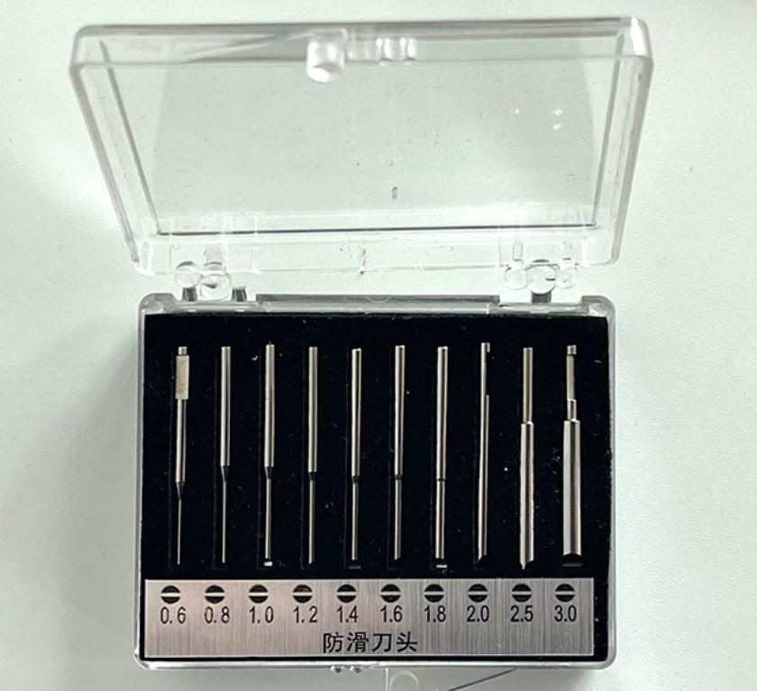 10pcs 0.6-3.0mm Anti Slip T Shaped Screwdriver Steel Blades Watch Repair Tool