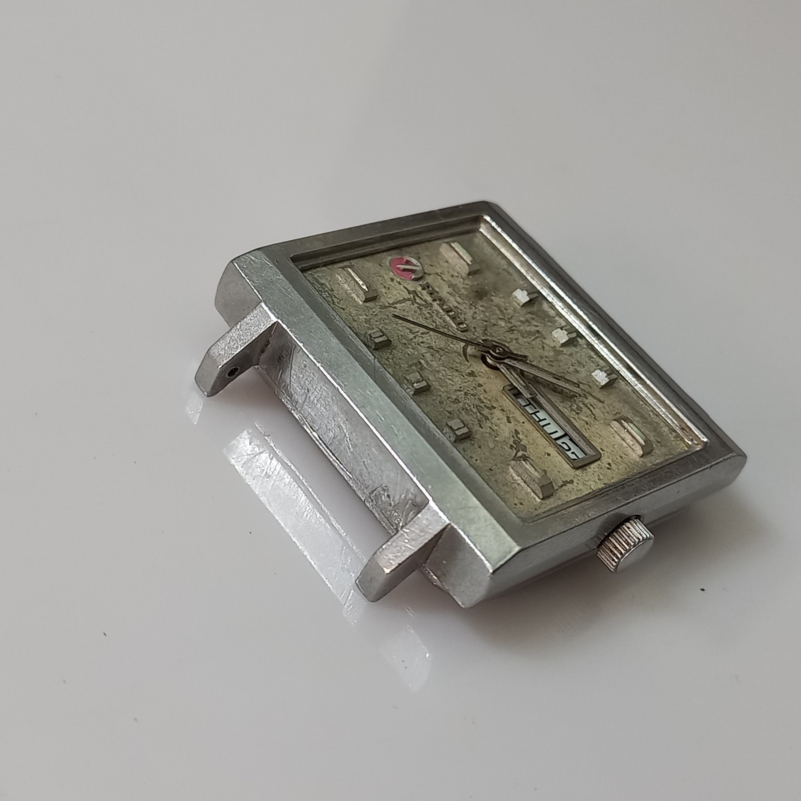Vintage Rado Automatic Square Watch ETA 2879 For Restoration/Parts – Sold As Is