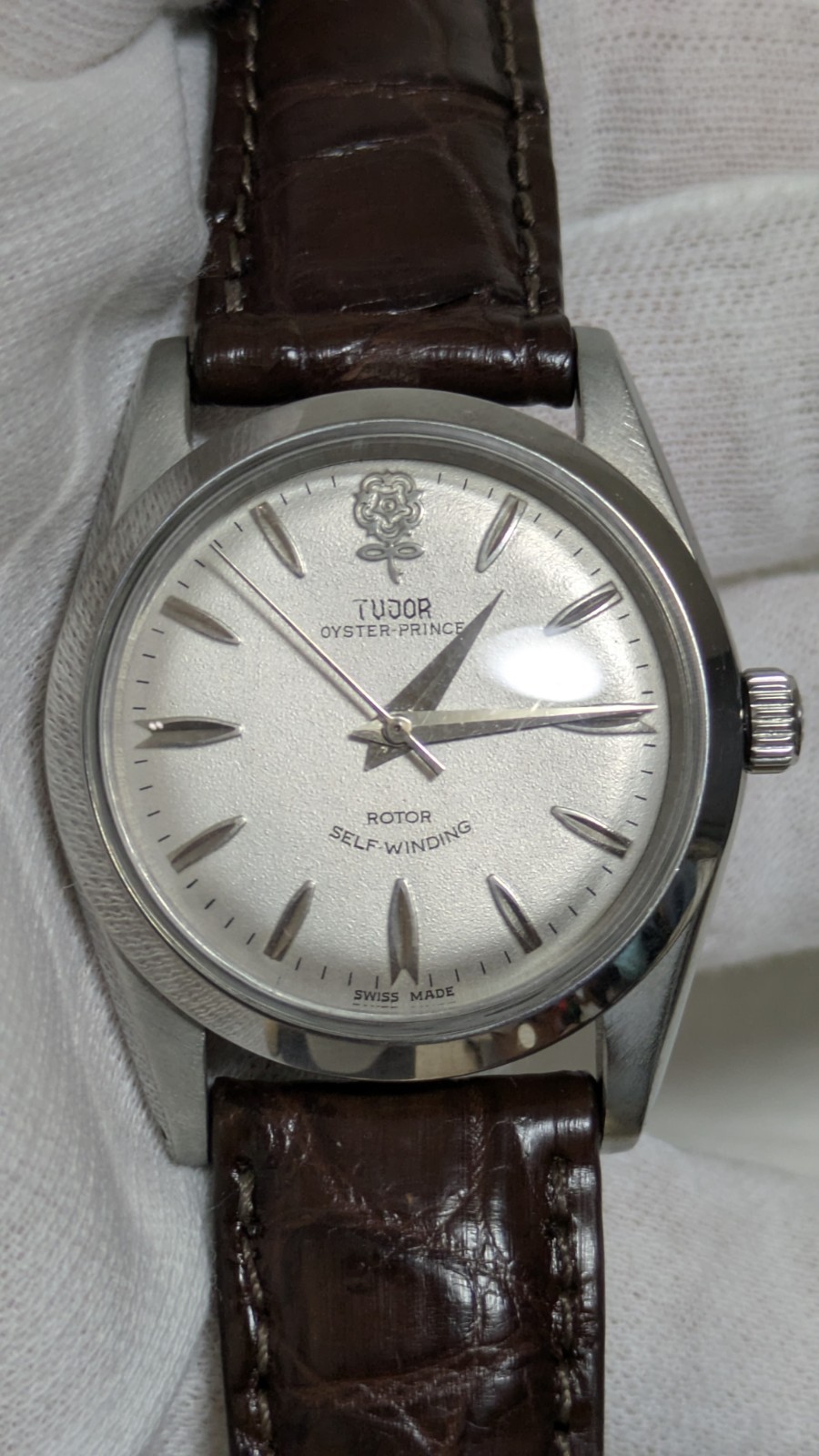 TUDOR Oyster Prince Ref.7964 Rotor Self-Winding Silver Dial Vintage Automatic Wa