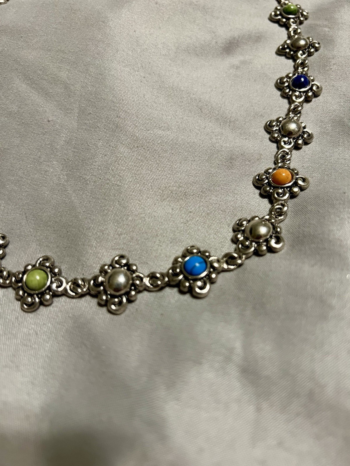 Premier Designs, Necklace Blossom Tiger’s Eye And Other Gemstones 16 To 18 Inch