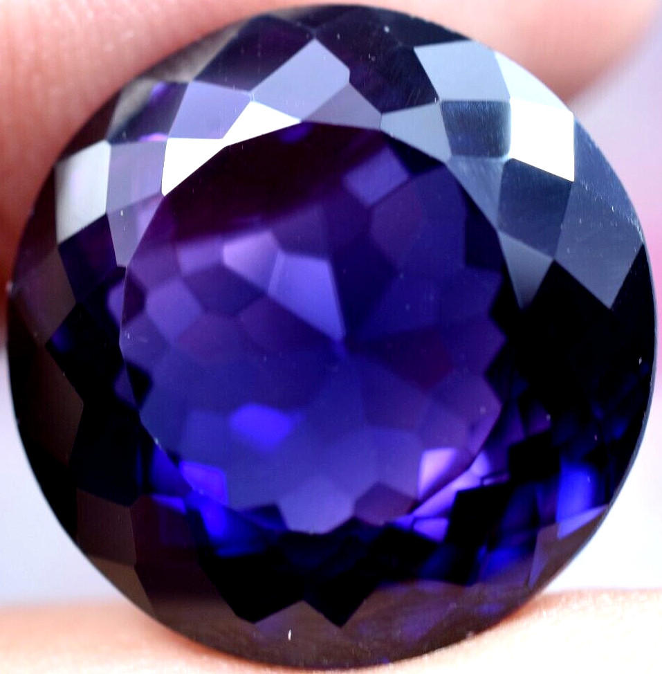 RARE Natural Purple-Blue Tanzanite 27.50 CT IF Certified Flawless Loose Gemstone