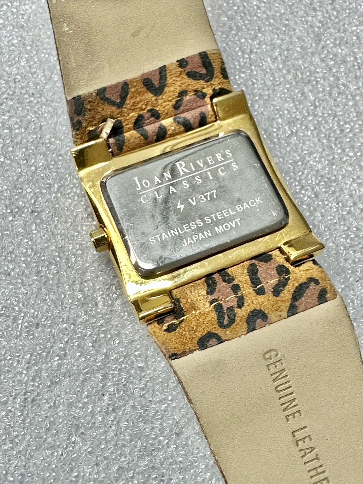 RARE Joan Rivers Classics Watch Gold Tone Stainless Clear V377 Untested