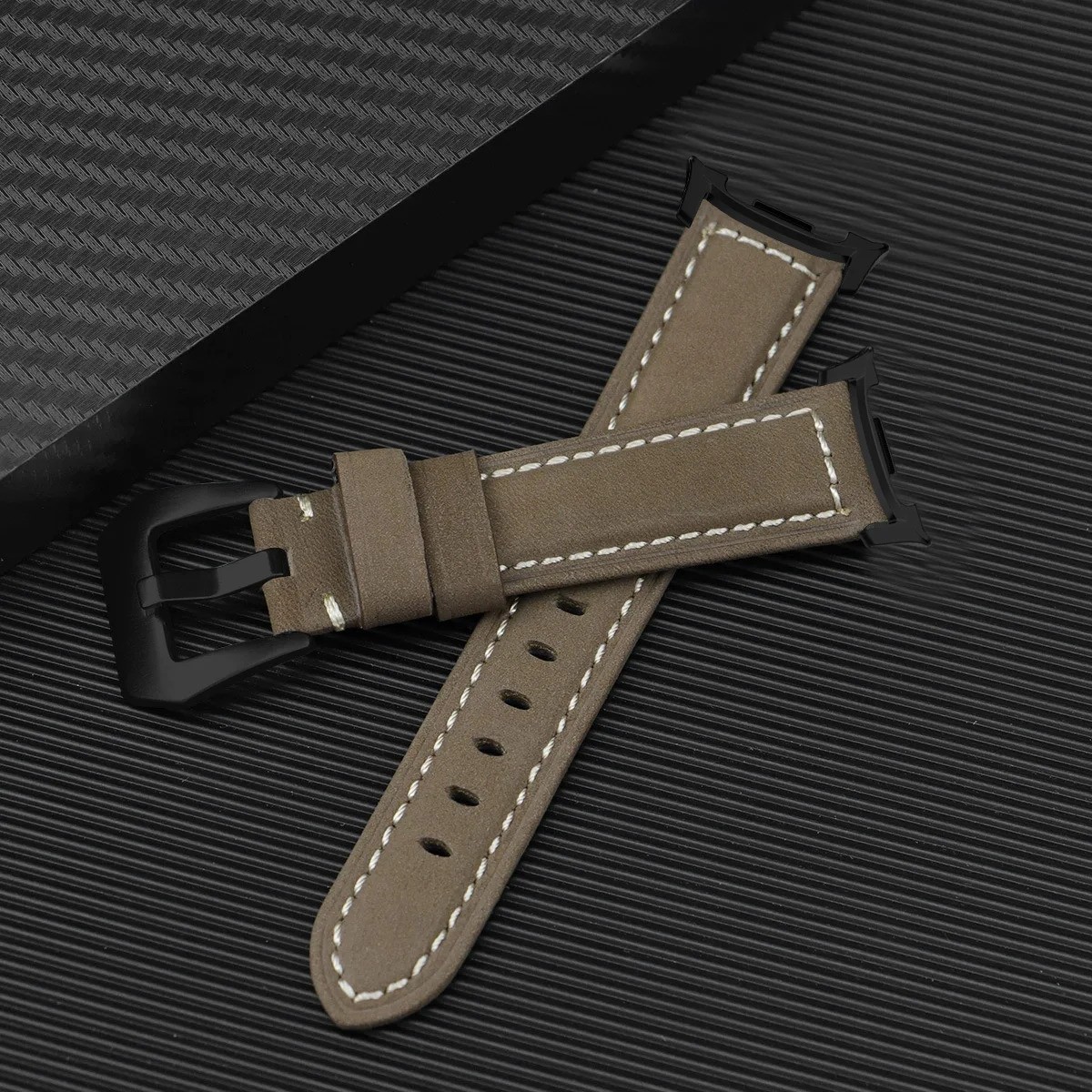 Leather Watch Band for Samsung Galaxy Watch 8/8 Classic 40 44 46 47mm Ultra 2025