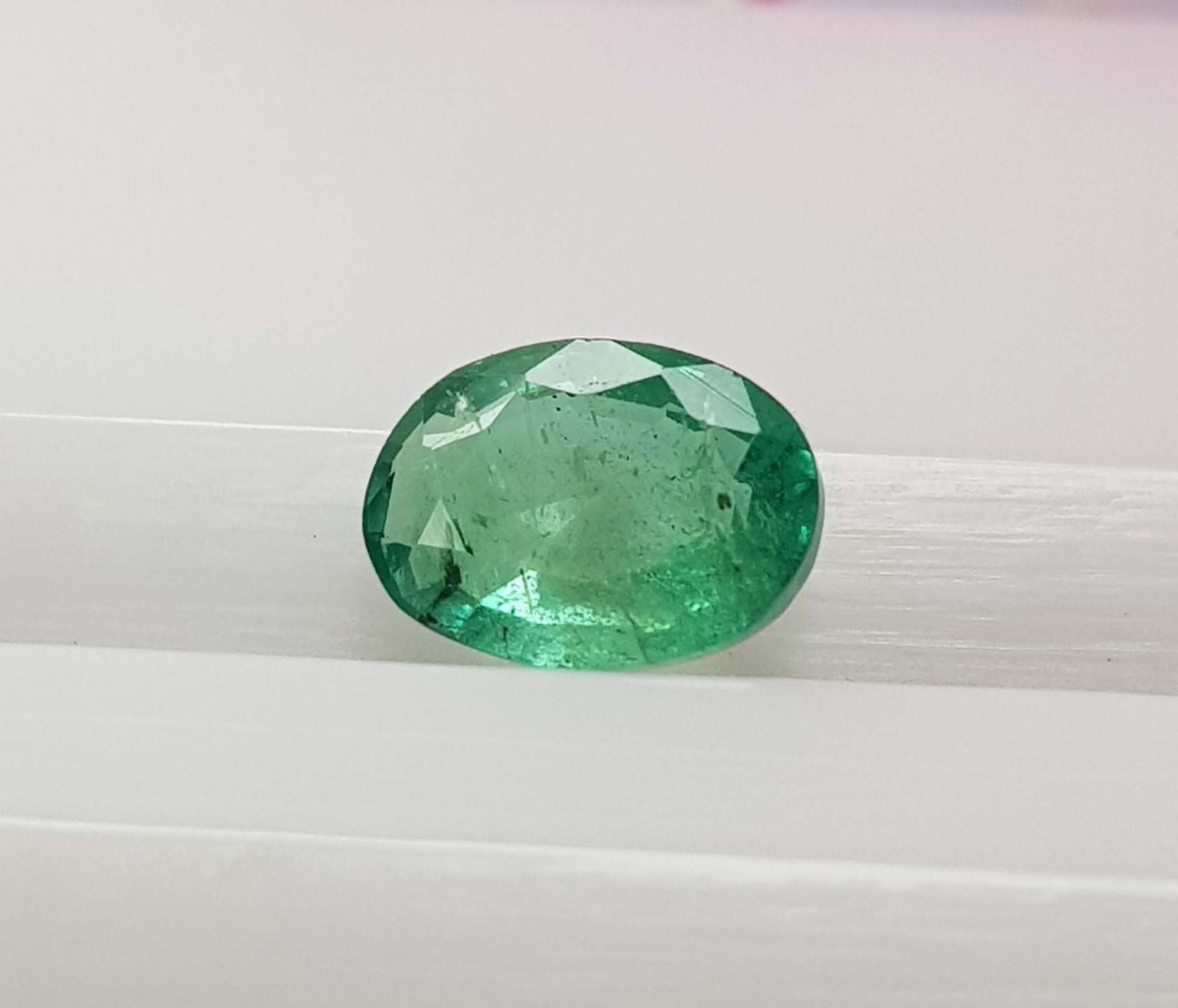 2.08 Ct Natural Emerald Oval Cut Rich Green Zambian Mines Top Quality Gemstone