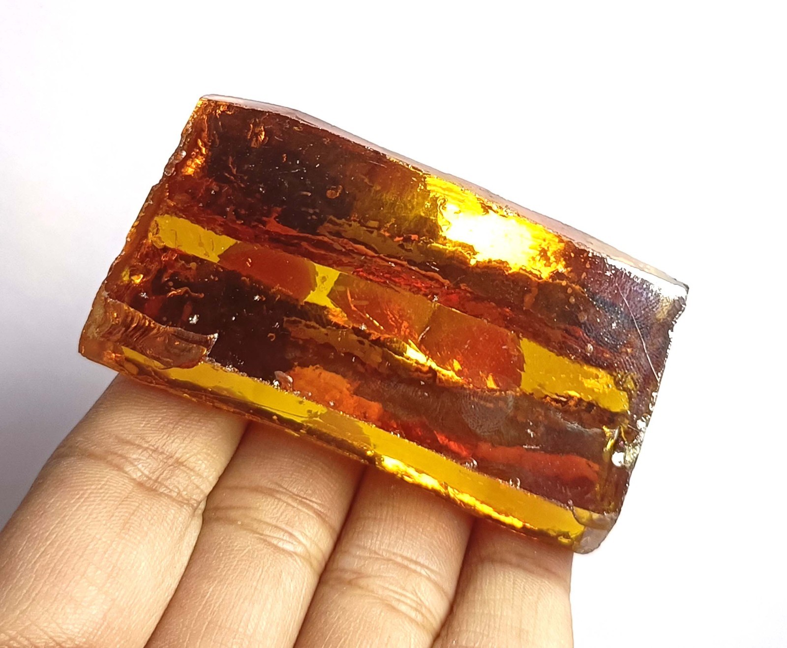 Amazing 860 Ct Natural Yellow Sapphire Rough Transparent Loose Gemstone 6JDW