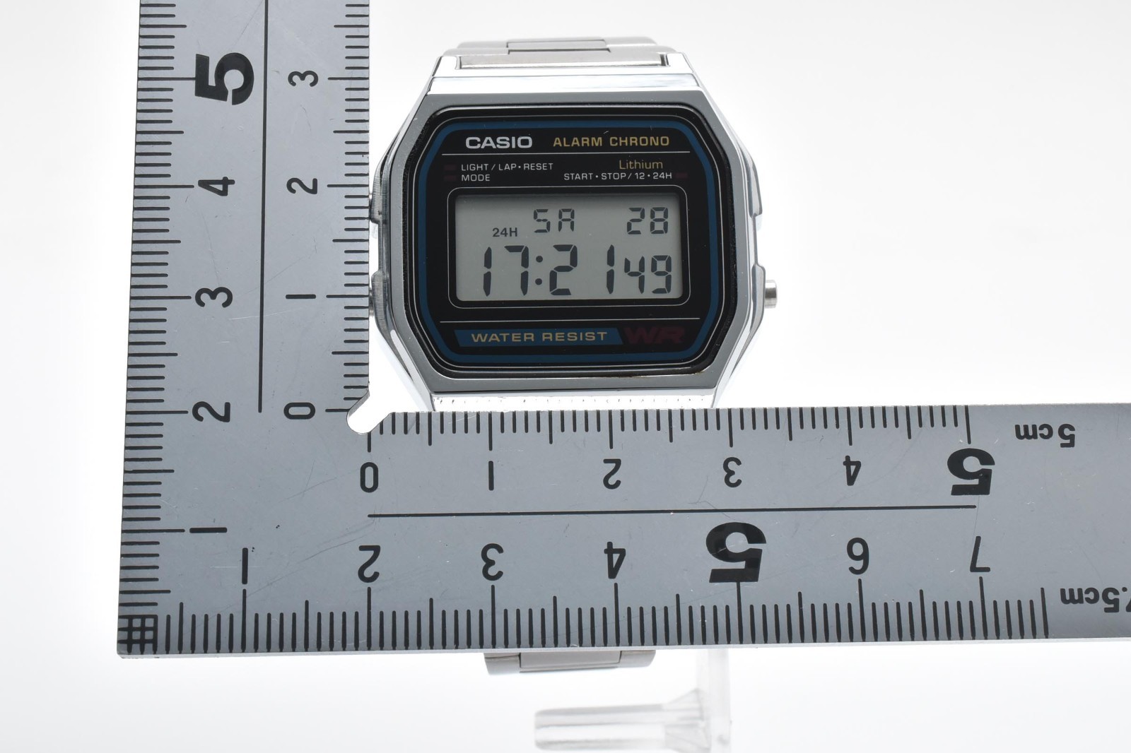 [MINT] CASIO G-SHOCK A158WA-1 Digital Silver Stainless Steel Watch Adjustable