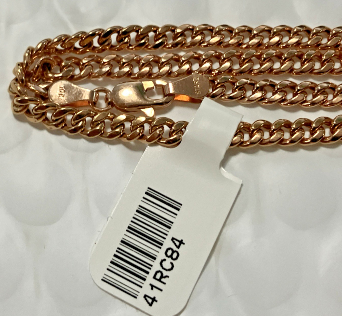 10kt Real Rose Gold Cuban Chain 8.4Grams 4mm 24” Starz Brand New with Tag 10k