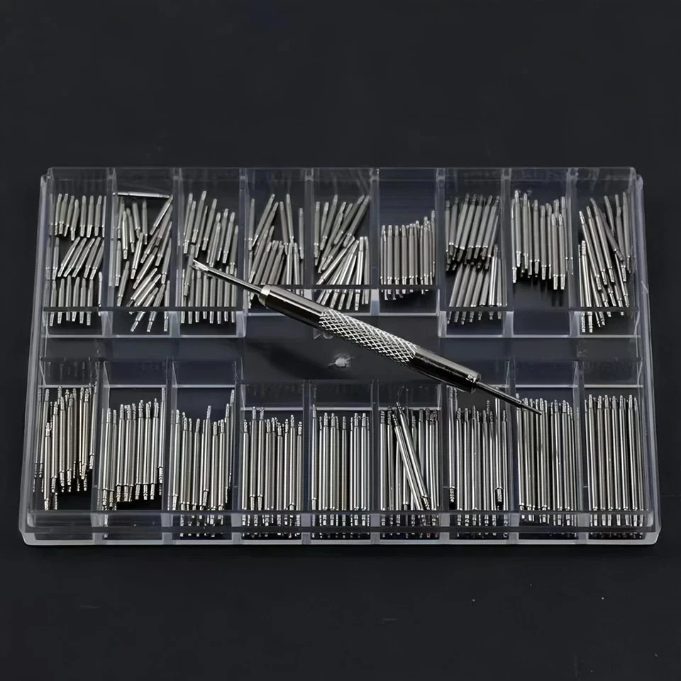 360Pcs (8-25Mm) Watch Band Pins, Professional Watch Spring Bar + Bands Strap