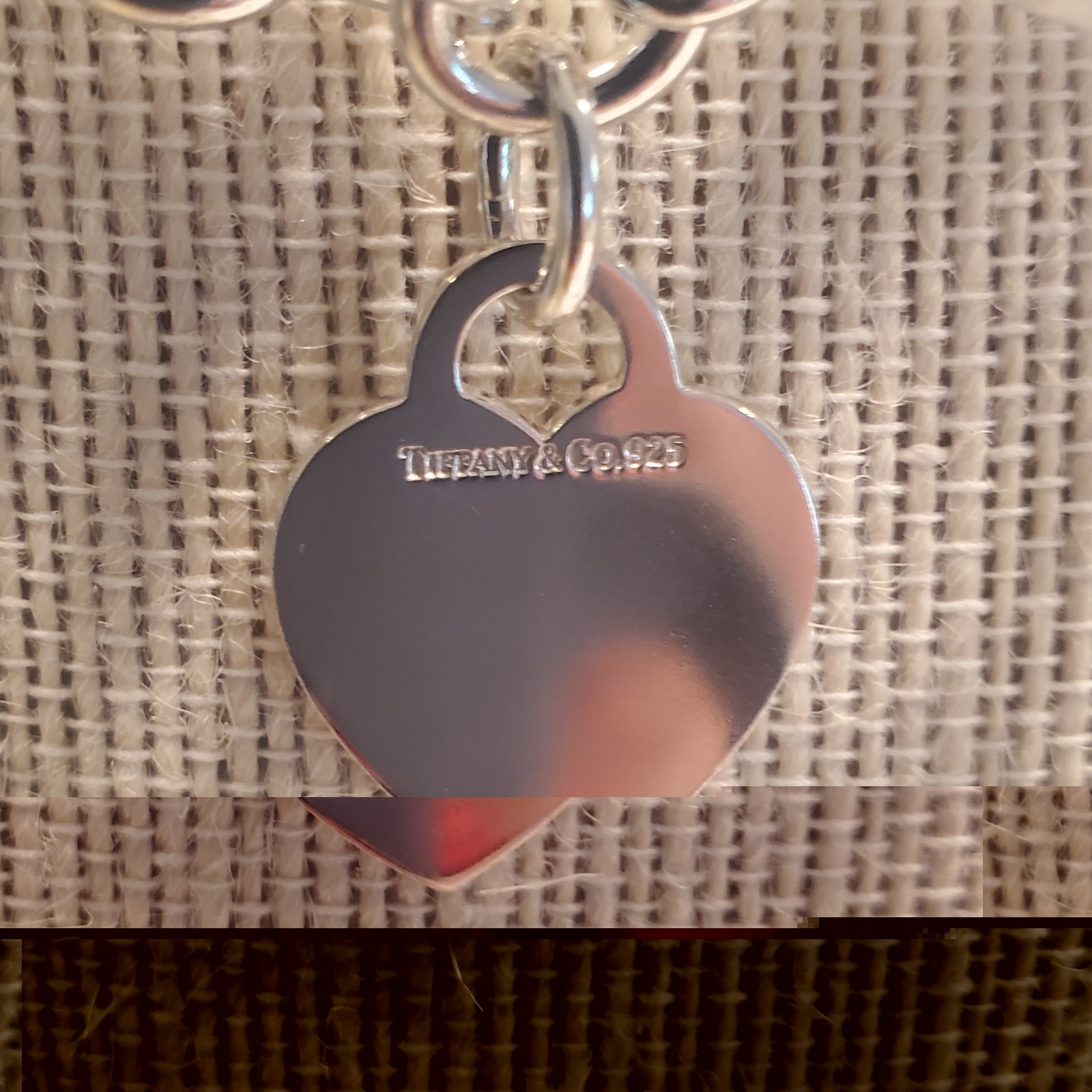 Tiffany & Co Sterling Silver Return to Tiffany Heart Tag Toggle Necklace 16″