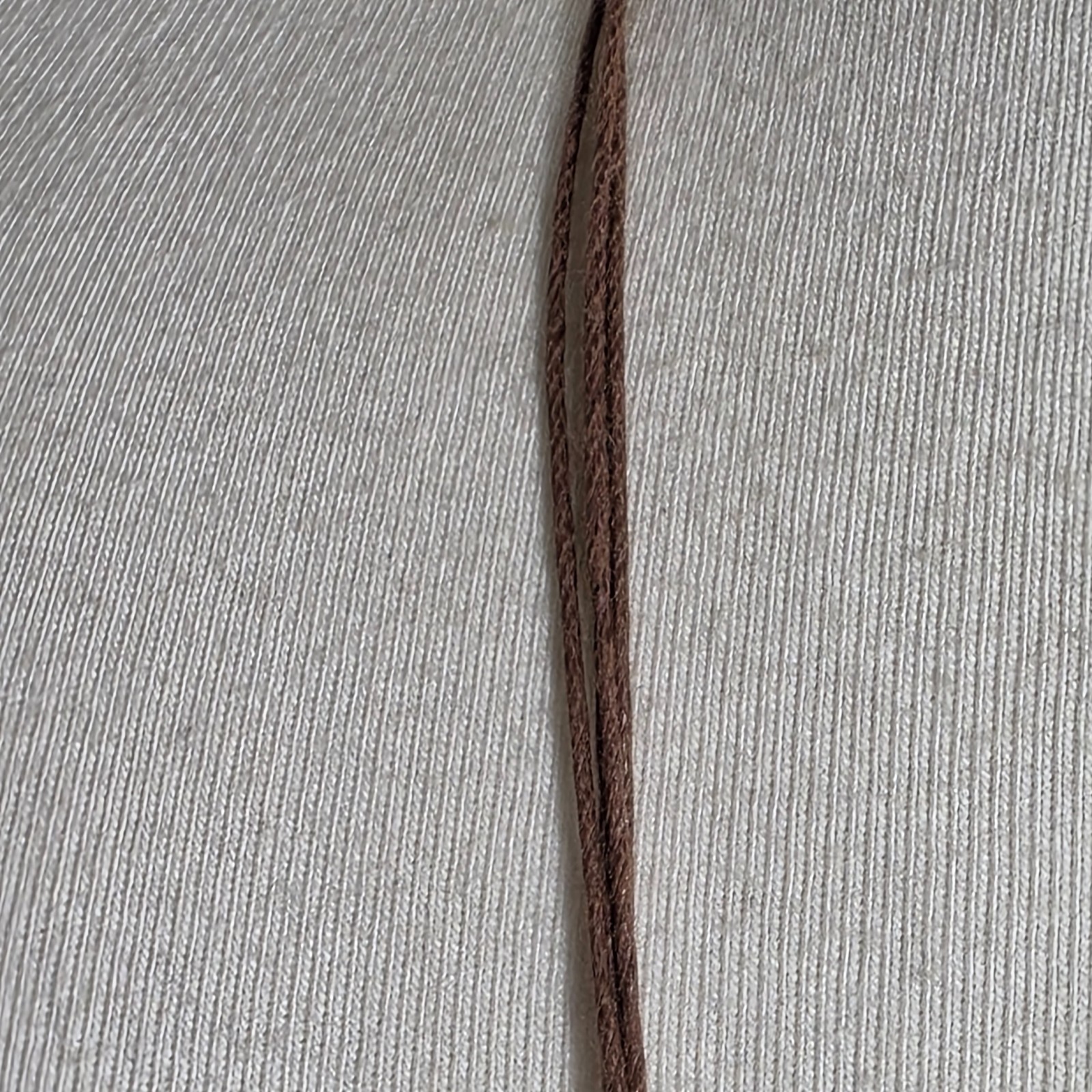 J. Jill Triple Strand Necklace Gray & Bronze Colored Beads on Brown Cord