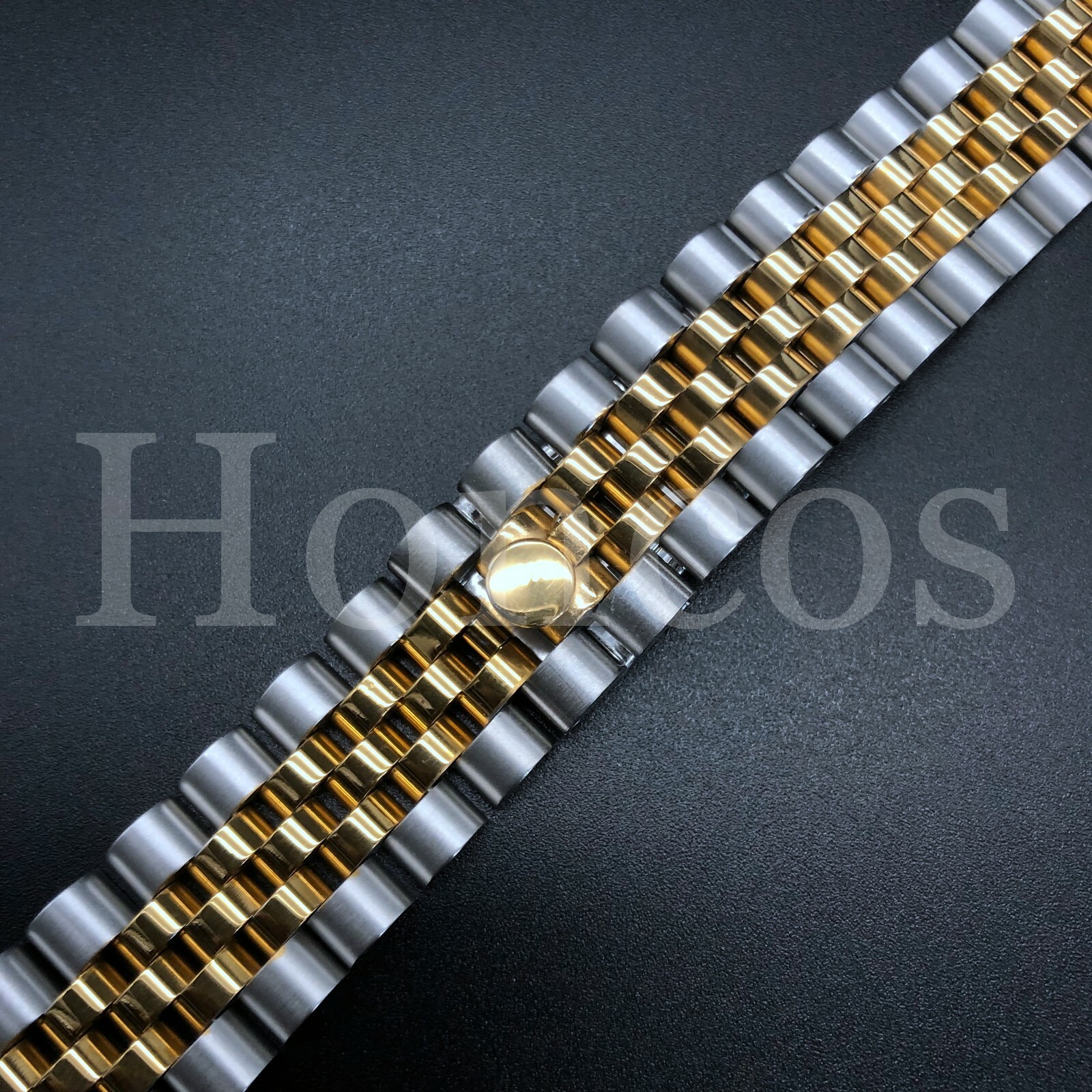 JUBILEE WATCH BAND BRACELET FITS FOR ROLEX DATEJUST 13MM HIDDEN CLASP TWO TONES