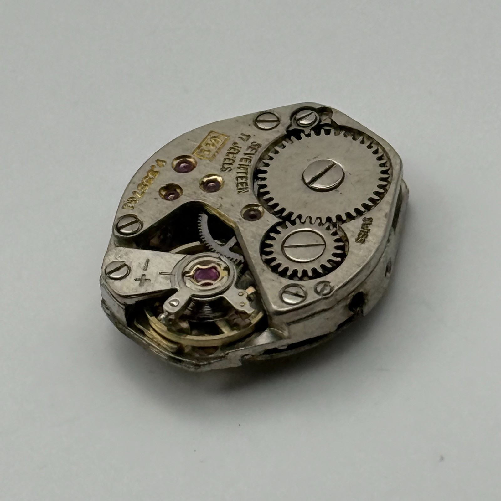FHF 69-21 Watch Movement Rone 17 Jewels Swiss Manual Wind Parts Repair 15.3mm
