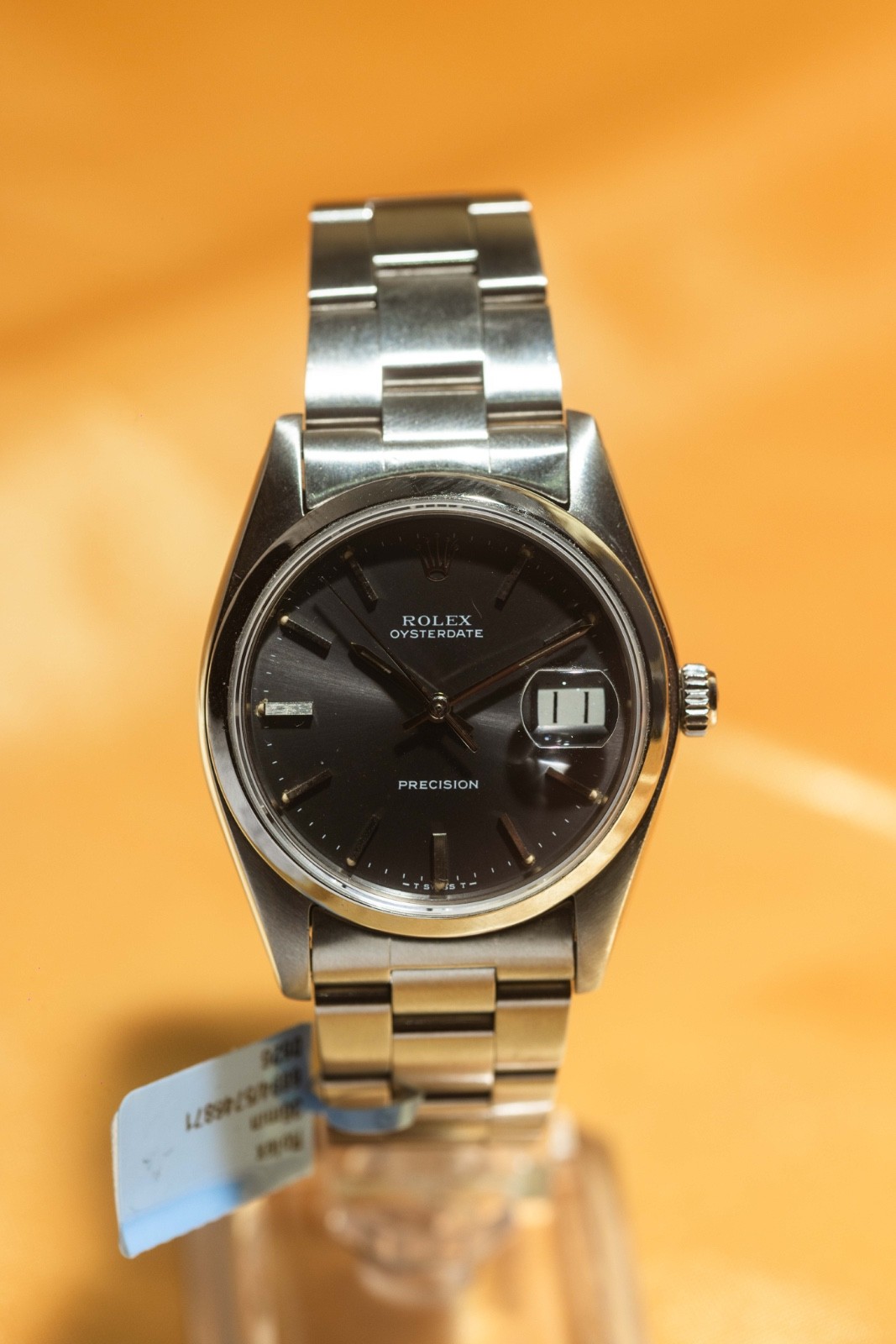 Rolex 34mm OysterDate Precision Vintage Watch – Grey Dial – 6694