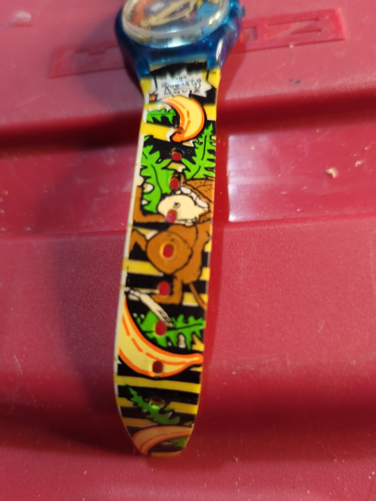 Nickelodeon Rugrats Digital Watch Unisex Kids Blue Rubber Band 90s Chucky